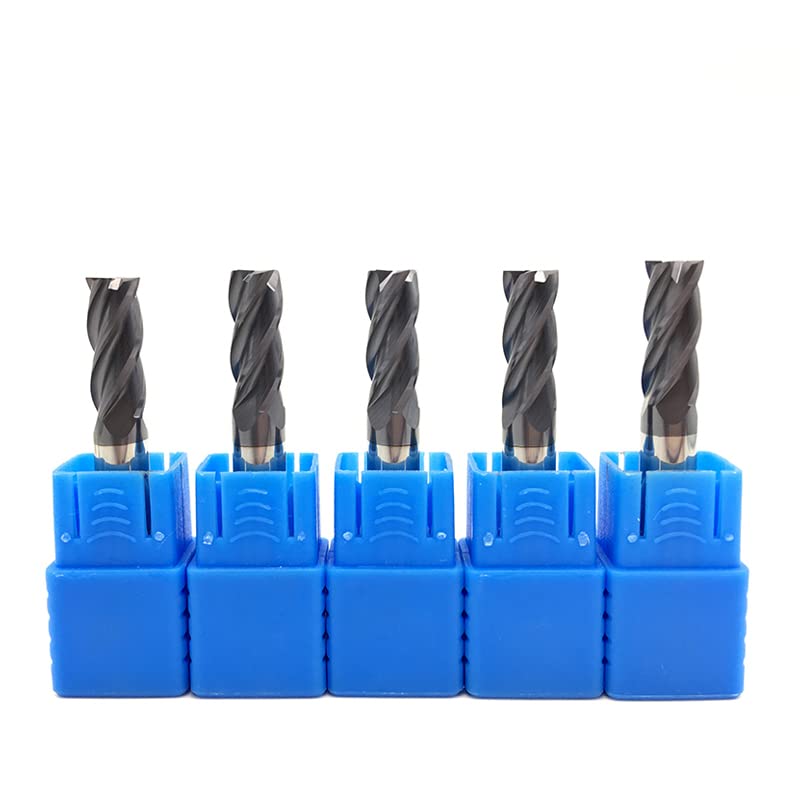 5Pcs Endmills HRC50 4Flute D8X20XD8X60L Diameter 8MM Carbide Milling Cutter Tungsten Steel CNC Machine End Mill Cutting Steel