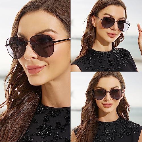 Polarized Gradient Purple Womens Fashion Sunglasses Beach Accessories for Women Trendy 2025 Spring Break Essential3