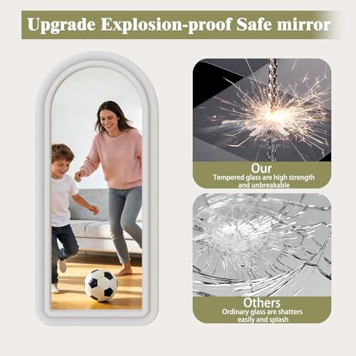 Image of Koonmi 56 inchx24 inch Arched Full Length Mirror, Floor Mirror with Stand
