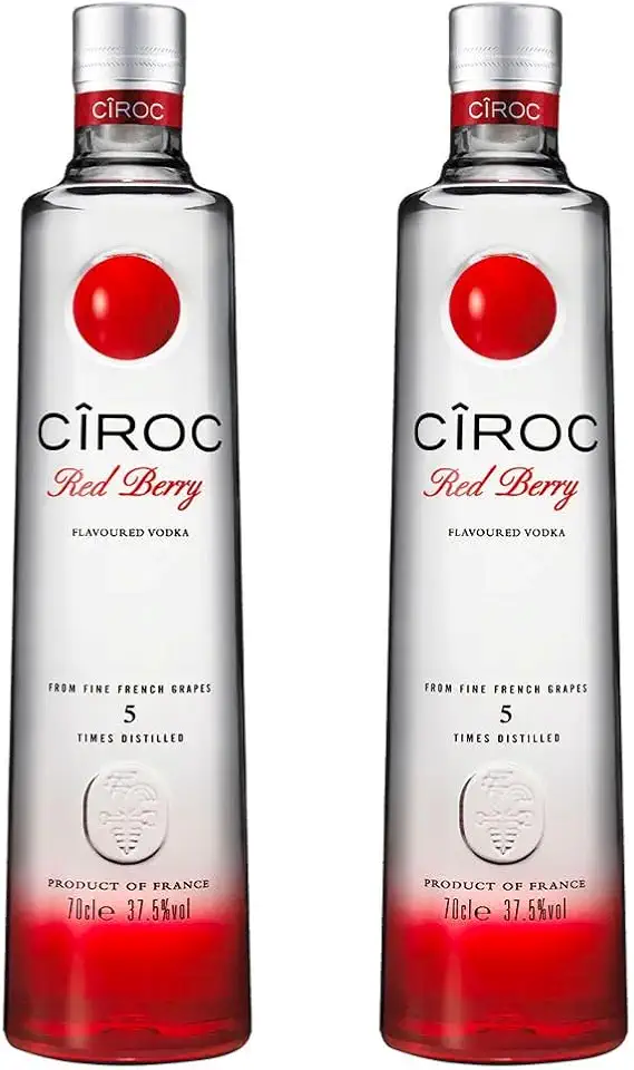 KIT 02 CIROC RED BERRY VODKA FRANCESA 750ML