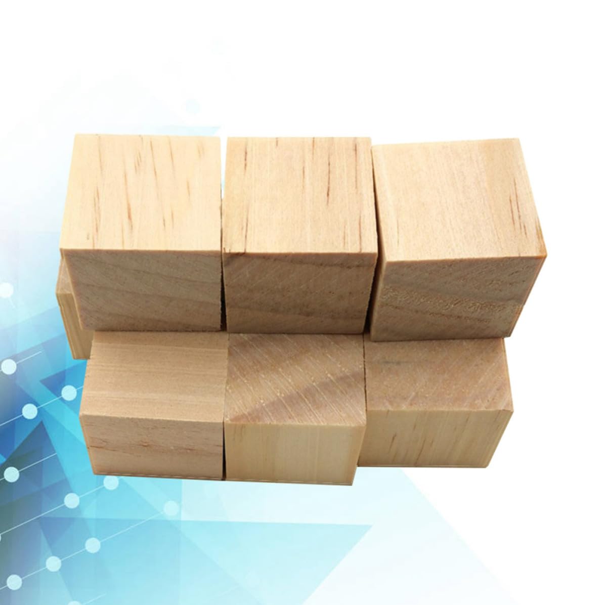 36 Bloques Cuadrados de Madera de Pino sin Tratar 38 Mm para Manualidades Diy, Cubos Pequeños Naturales para Proyectos de Artesanía y Creaciones Creativas