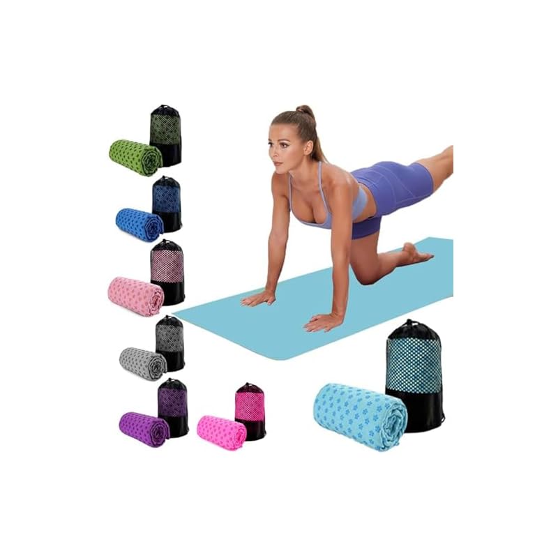 Oaygat Yoga Towel Sweat Absorbent Non-slip Yoga Towel Quick-drying yoga mat cloth Breathable Yoga Mat With Mesh Carrying Bag