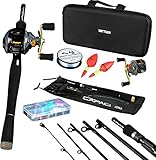 oferta combo currican 【CONJUNTO DE PESCA BNTTEAM】- Proporciona todo lo que necesita, no necesita comprar otros suministros de pesca, llévelo fácilmente a cualquier parte. Diseñado para la pesca recreativa, principiantes, niños. FÁCIL DE EMPAQUETAR Y VIAJAR La caña de pescar BNTTEAM cabe fácilmente en una mochila, maleta, avión, bolsa de golf, motocicleta o en cualquier lugar al que desee ir.