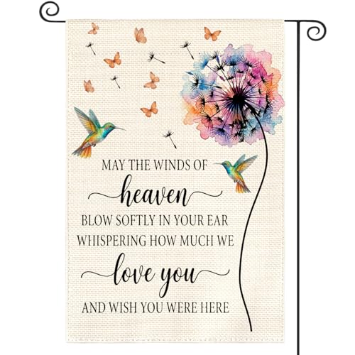 AVOIN colorlife Gravesite Memorial Garden Flag 12x18 Inch Double Sided