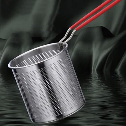 Miniatura 9 de UPKOCH Cesta para freír 1 juego de olla de cocina, cesta para freír alimentos, olla de cocina de malla con cestas de alambre frito, sartén de leche
