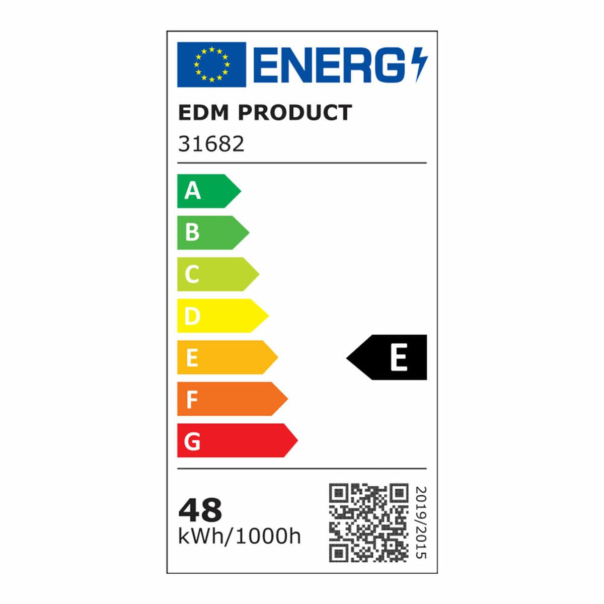 REGLETA ELECTRONICA LED 48W 6400K LUZ FRIA 4700lm 12x150x3,1cm EDM