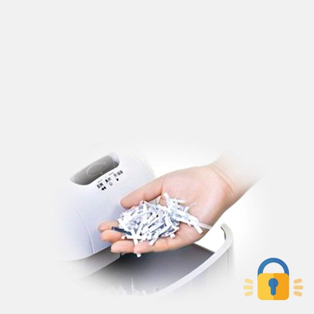 Mini-trituradora de Papel con Cortes transversales de Servicio Pesado trituradora de Papel, de 5 Minutos de Funcionamiento Continuo Tiempo, Tarjeta de crédito, Grapas Trituración for Office