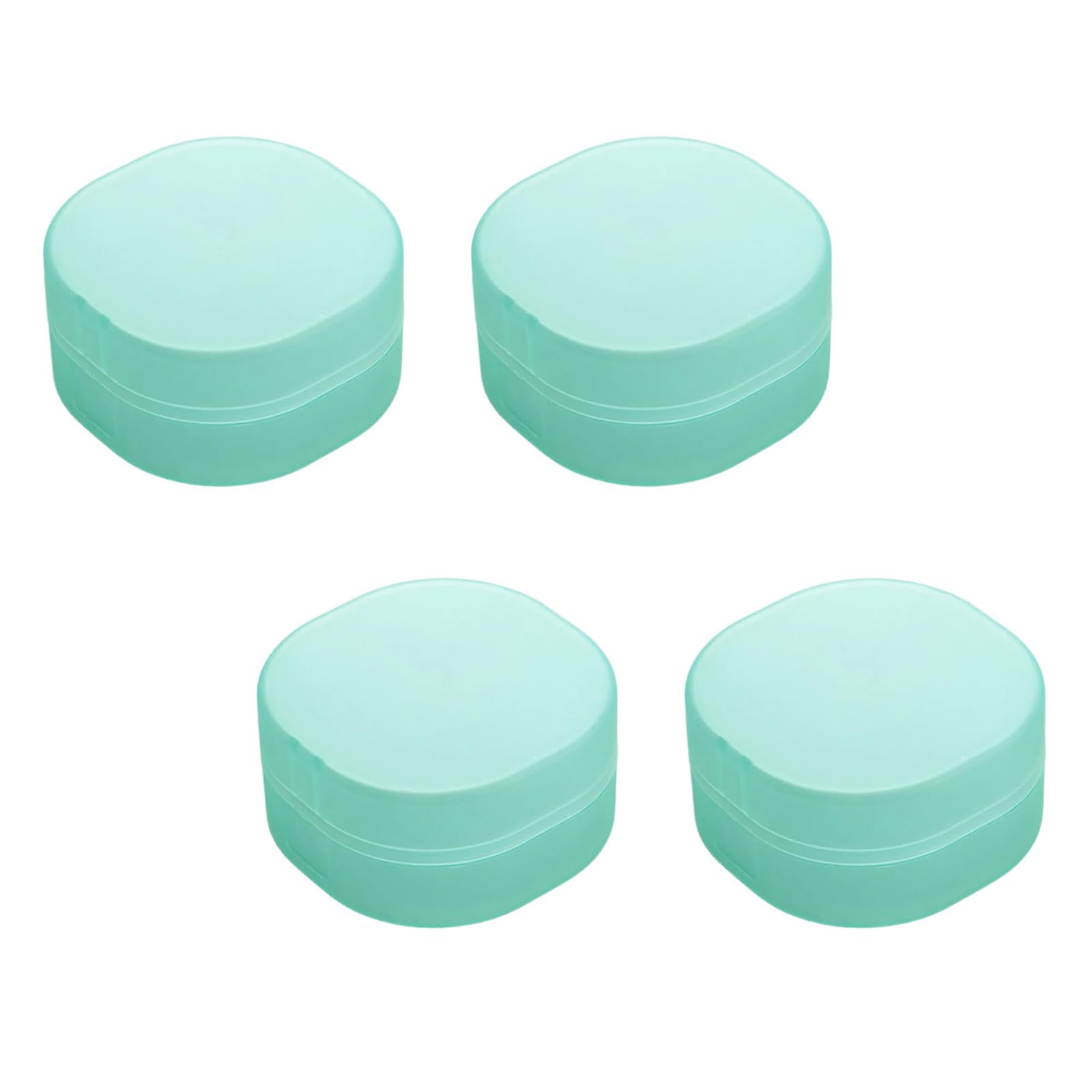 Buxuaaaa Green Clear Square Cosmetic Storage Box, Travel-Friendly With Secure Lid For Bathroom & Vanity Box