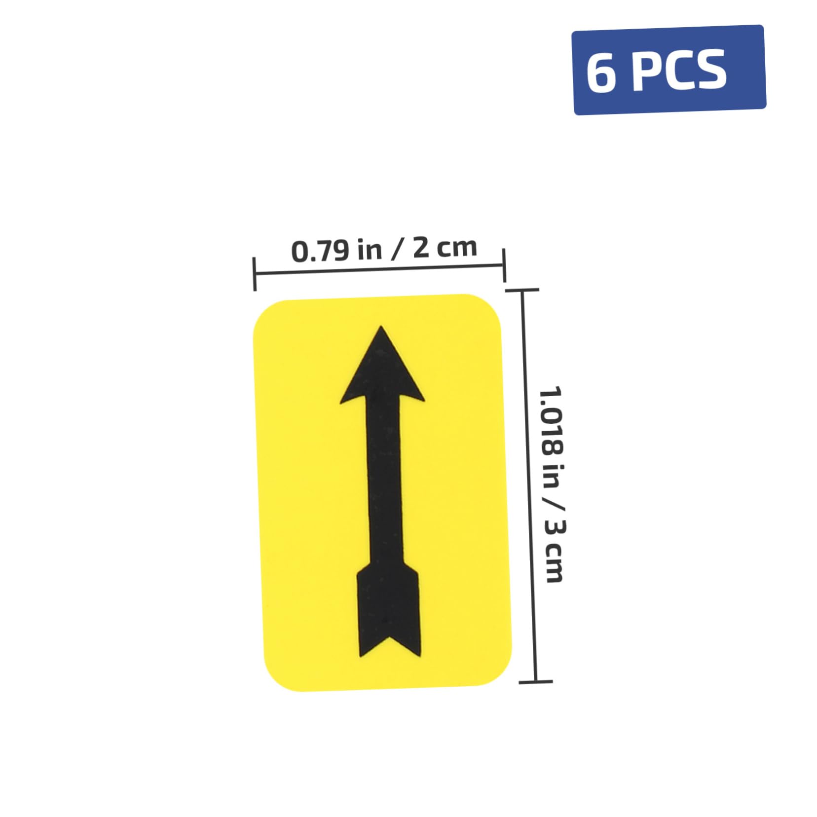 FUNOMOCYA 10Pcs Arrow Indicator Decal Equipment Stickers for Directional Guidance Easy to Use Arrow Prompt Labels for Warehouses Schools Gyms Offices and