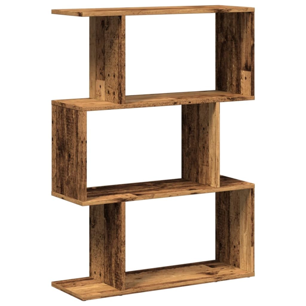 vidaXL - Room Divider Bookcase - 3-Tier - 70 x 24 x 97 cm - Brown