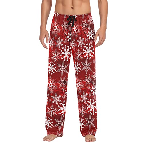 Pajama Pants for Men, Santa Claus Red Print Men's Separate Bottoms, Lounge Pants, Relaxed Sleep Pant2