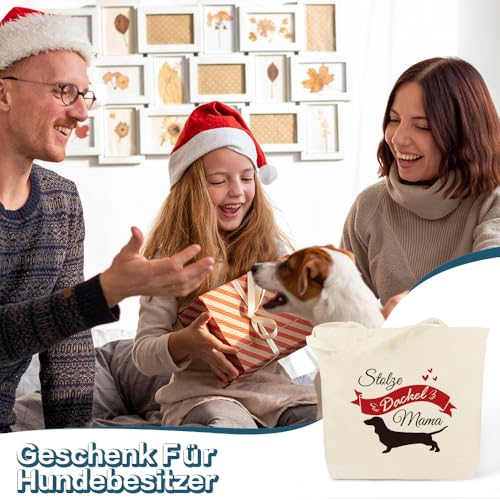LmashRbaiw Taschen Geschenk für Hundebesitzer,Stolze Dackel Mama,Inspiration Geschenke,Geschenk für Beste Freunde Mädchen Schwester Kollegen