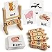 Bloques de lectura de madera, varillas vocales cortas, juegos de ortografía, tarjetas flash, rompecabezas de letras giratorias para niños, palabras visuales Montessori, juguete de aprendizaje del alfa