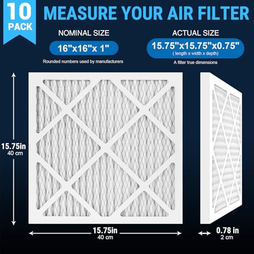 Image of Mounto 10-Pack Pre-Filter Replacements for HEPA 500 Air Scrubber, Enhanced Dust Capture, Easy Installation, Extends HEPA Filter Life