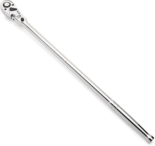Eastwood Trinquete de cabeza flexible extra larga de 12 "con mango de acero forjado gota herramienta 72 dientes engranajes de acero cromado