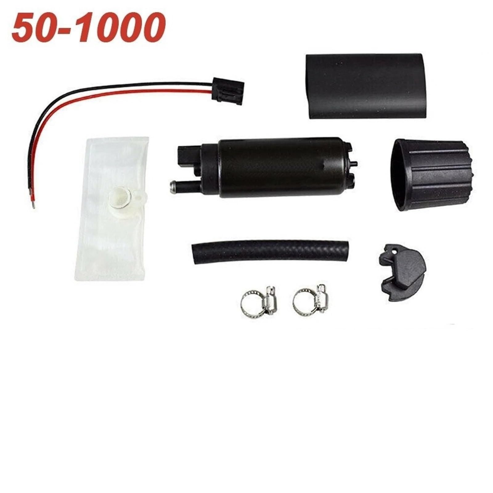 Pompa paliwowa Uniwersalny pasujący do pompy paliwa AEM 50-1000 340LPH High Flow Intank EFI z filtrem i zestawem montażowym Walbro GSS342 W(Black Decal)