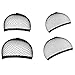 Produktbild URAQT Wig Cap, 4 Stück Perücke Kappen Caps,Nylon Haarnetz Dehnbare Perückekappe Schwarz Mesh Elastische Netz