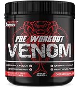 Pre Workout Venom 'Fruit Punch' - Pump Pre Workout Supplement by Freak Athletics - Elite Level Pr...