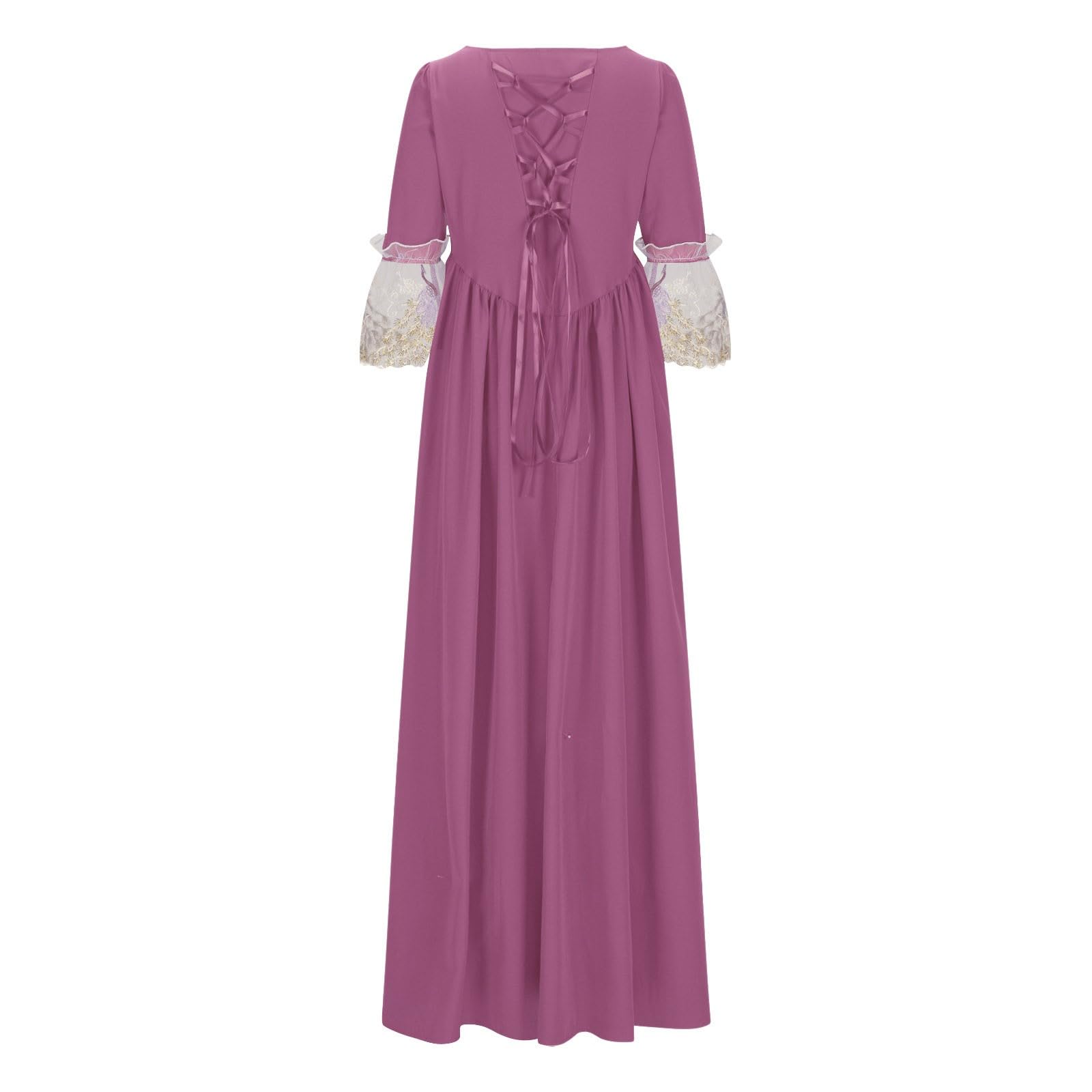 Robe à Manches pour Femmes, Robe rétro Gothique, Robe Demi-Court pour Femmes
