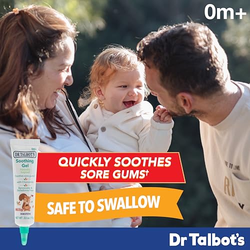 dr talbot39s soothing gel for sore gums with silicone gum-eez teether - 2-piece set