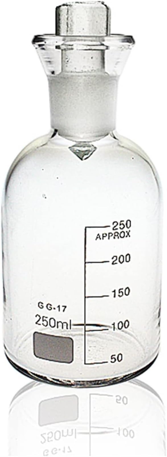 VERIMP 2 Stück 250 Ml Glas-Flasche For Gelösten Sauerstoff, Flasche For Gelösten Sauerstoff 250 Ml Glas-Abwasserflasche, Wasserprobenflasche, BSB-Kultur Mit Wasserdichtung, Abwasserprobenahme