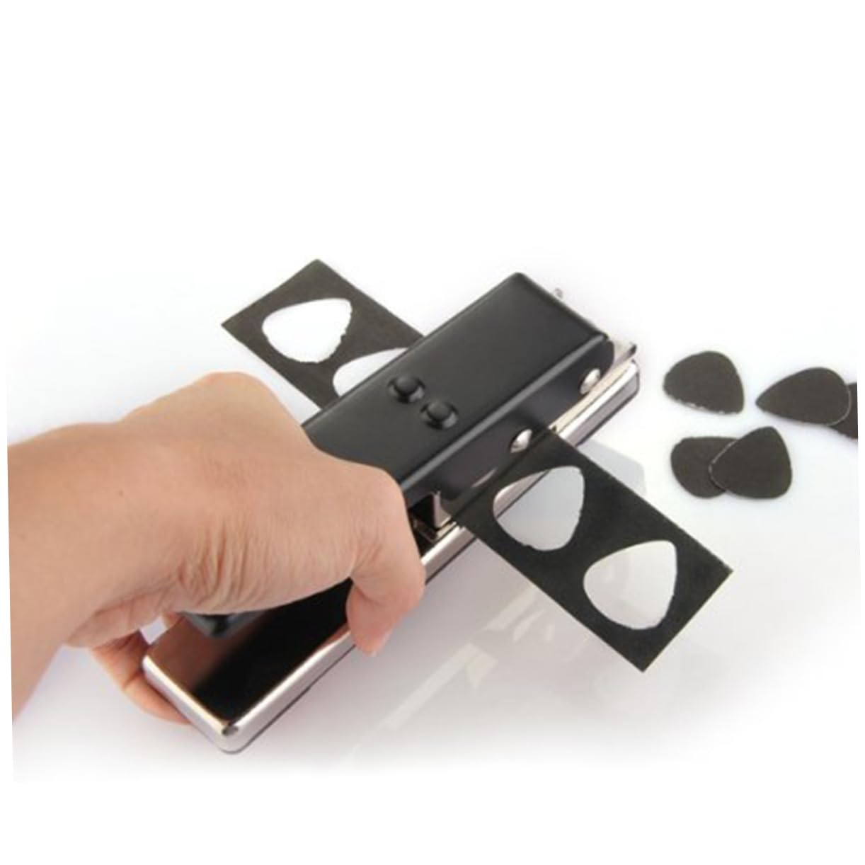 Guitar Pick Punch in Alluminio per Plettri, DIY Personalizzati | Works With Thin Board, Easy To Use, per Creare Ricambi, Plectrum Cutter Manuale