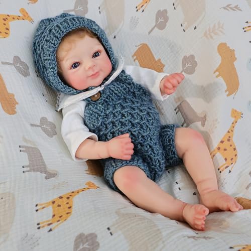 Muñeca Bebé Reborn de Silicone 40 cm con Accesorios miniatura 3