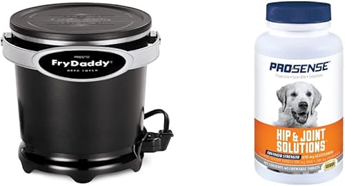Presto 05420 FryDaddy Freidora eléctrica, Black & Pro-Sense P-83065 Tabletas de glucosamina de fuerza avanzada, 60 unidades