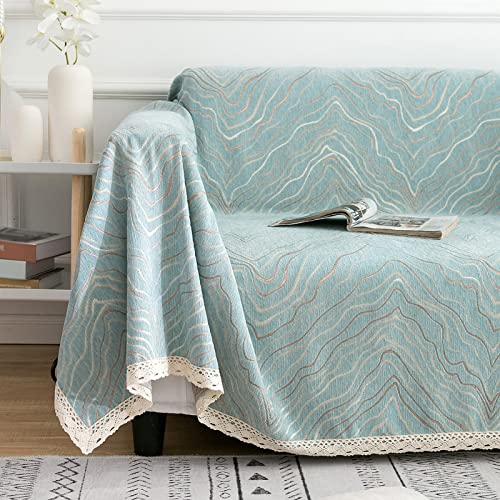 Coperta in ciniglia, morbida e confortevole, leggera, per divano, letto, sedia, accessorio decorativo versatile per la casa