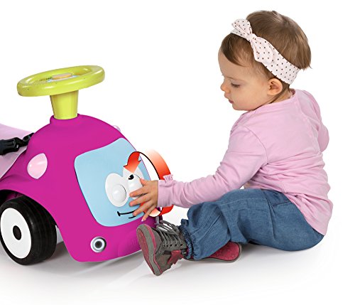 51z3F0wKAqL Smoby - Porteur Maestro Balade Rose - Pour Enfant Dès 6 Mois - Evolutif - Roues Silencieuses - Klaxon - 720303