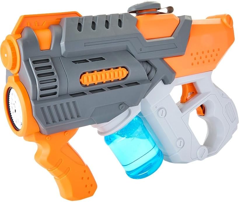 The Lakeside Collection 2-in-1 Water and Bubble Gun - Powerful Water Blaster and Bubble Maker