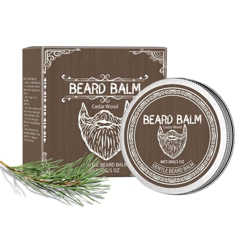 Cera Para Barba Hombre - 30g Acondicionador para Barba,Acondicionador Control De Frizos Cuidado Post Afeitado Rutina Diaria