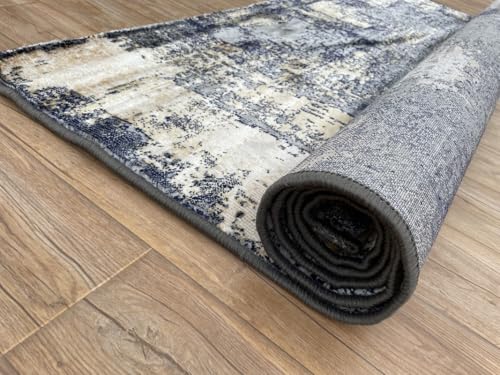 Image of 5 x 7 Feet Modern Carpet for Living Room | Non-Fade Soft Floor Rug for Hall & Bedroom | Easy Clean & Non-Slip Backing
