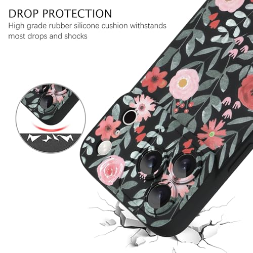 Image of ZIYE for iPhone 17 Pro Case Pink Flower Pattern Phone Case