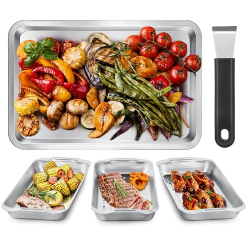 Grill Basket Set 3-Piece Stainless Steel