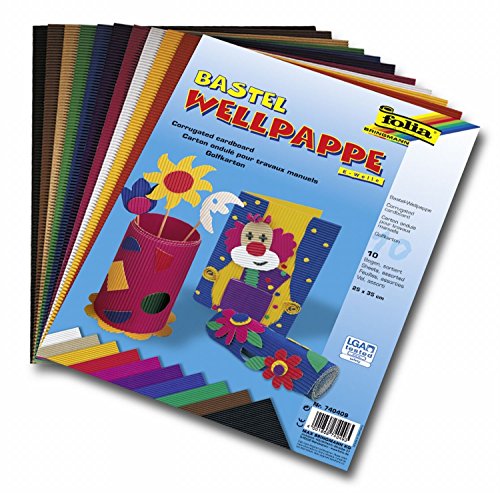 Amarillo manualidades cartón ondulado