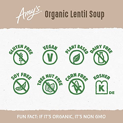 Amy's Soup, Vegan, Gluten Free, Organic Lentil, 14.5 Ounce (Pack Of 12) #TOP2