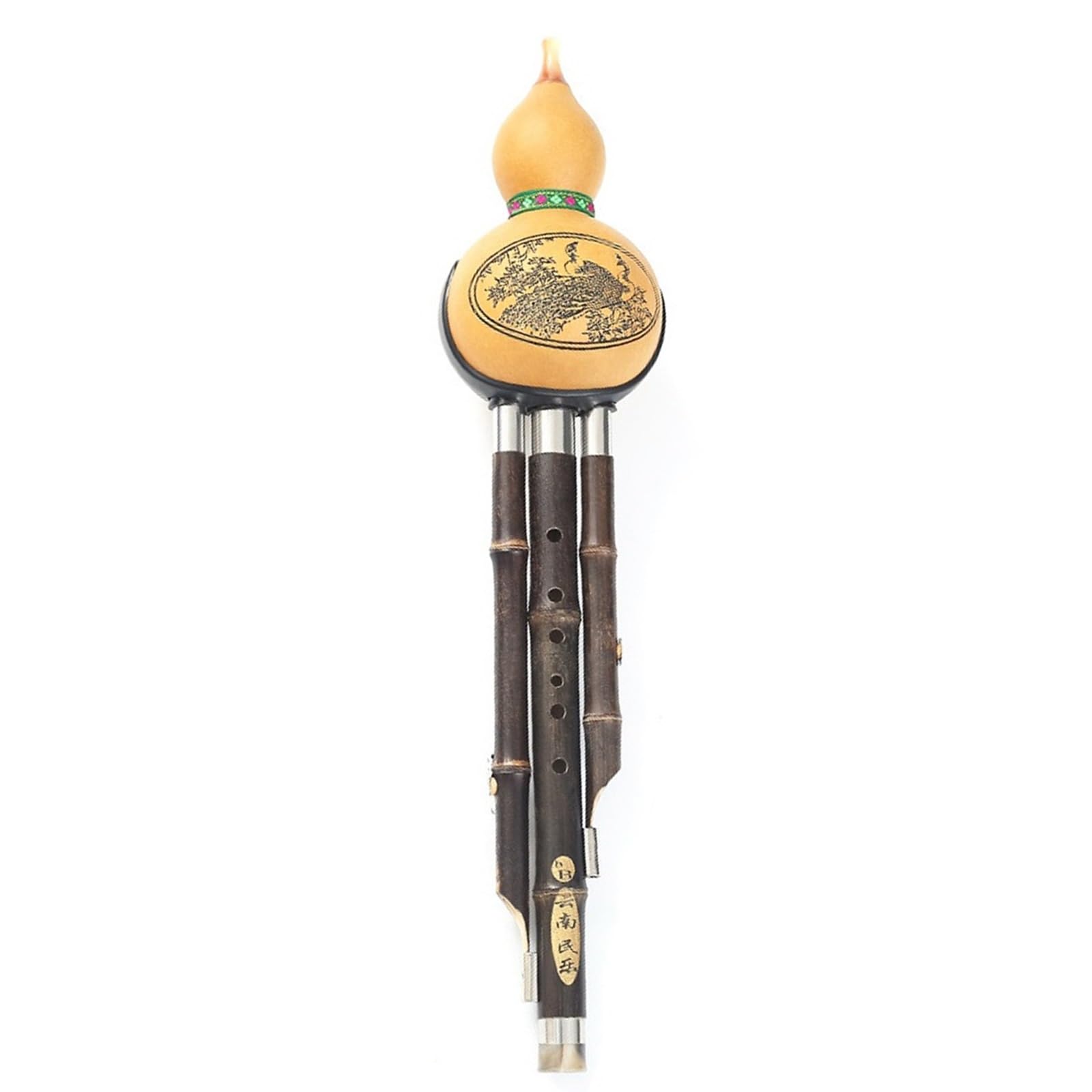 Hulusi Handgefertigtes Professionelles Hulusi Instrument In C Tonart B(Type 4)