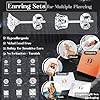 Dochais 12 Pairs Mens Earrings, Silver Earring for Men Women, CZ Round & Square Ear Studs, Cubic Zirconia Earrings Studs Set, Men's Earring Hypoallergenic for Women Size: 3/4/5/6/7/8mm #1
