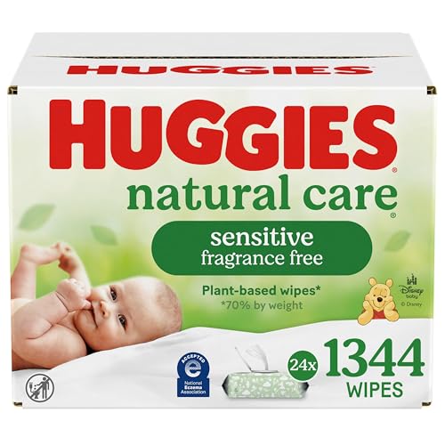 Huggies Natural Care Sensitive Baby Wipes, Unscent…