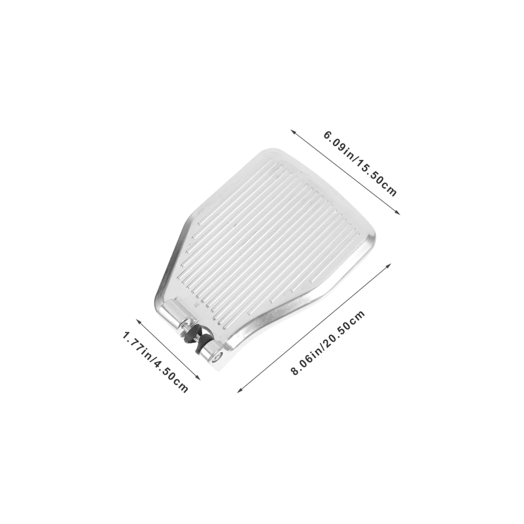 PACKOVE Reposapiés para Silla de Ruedas Aluminio Antideslizante Reforzado Ranura Accesorio Seguro para Pacientes y Personas Mayores Movilidad Diaria
