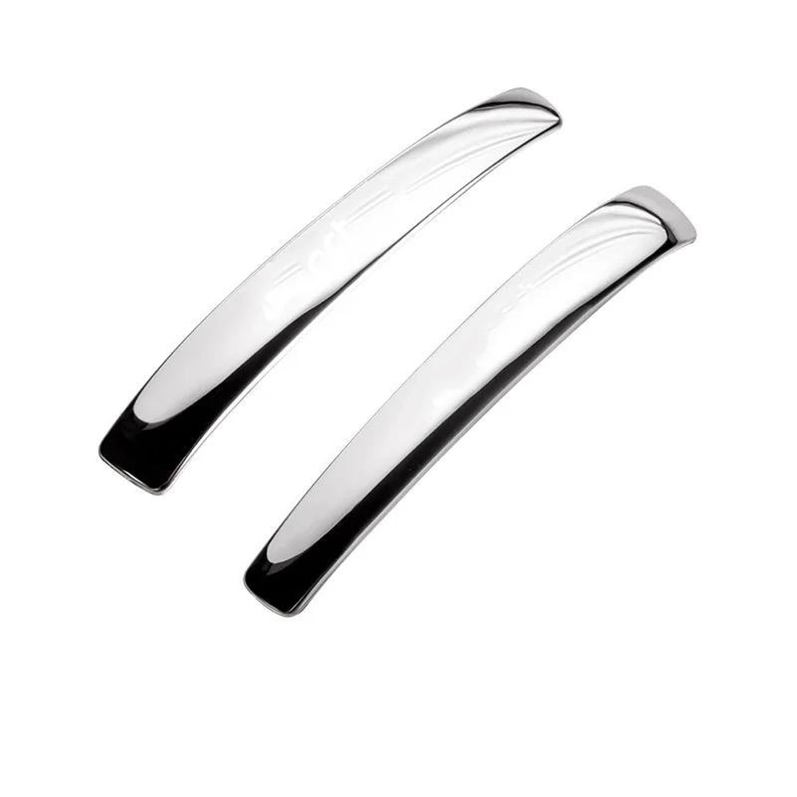 SLIMES Car Door Handle Cover Exterior Trim Decoration Accessories ABS for Smart for Fortwo 451 2005 Protection(Silver A)