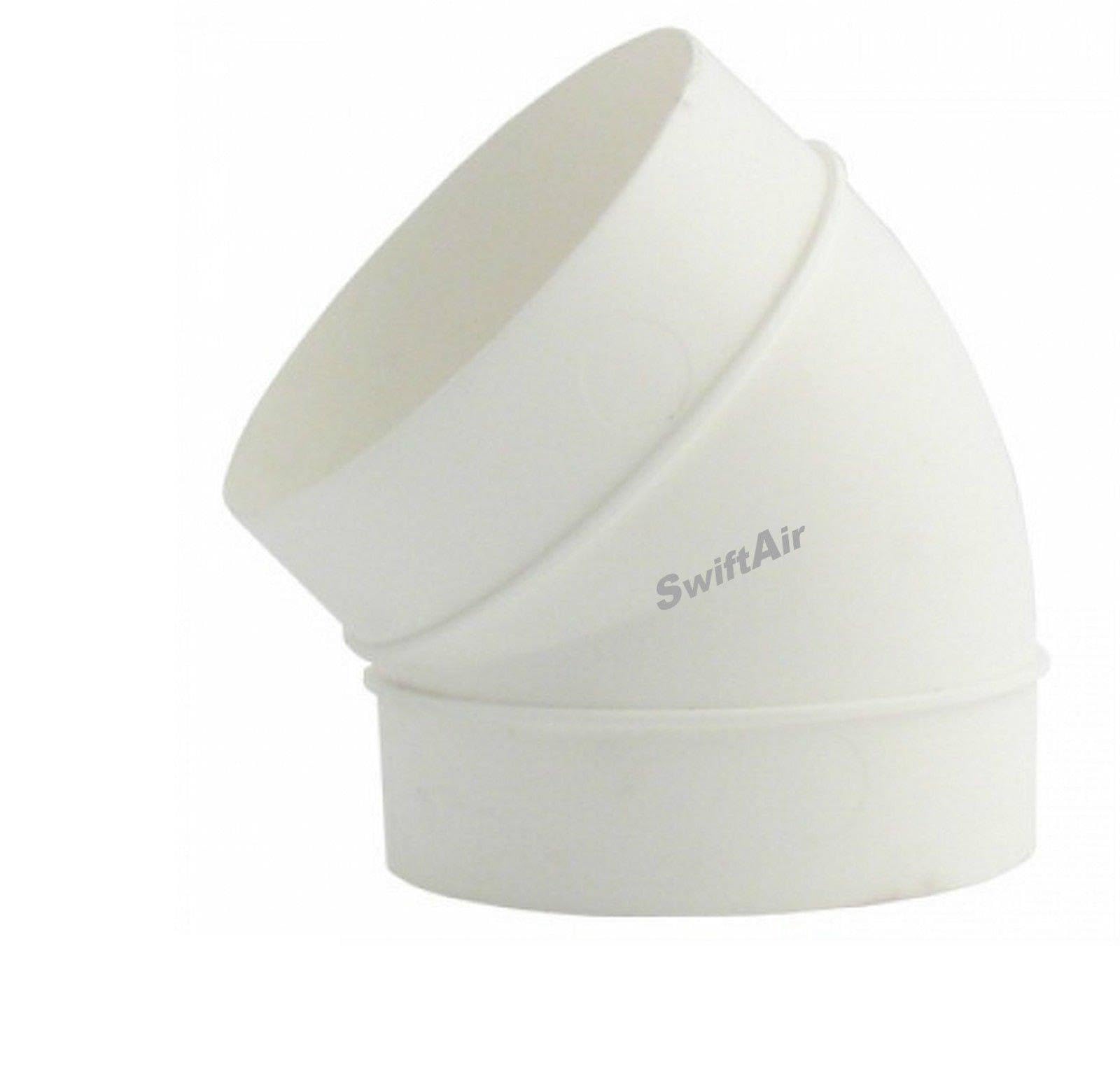 Swiftair Men's Ducting 45 Degree Elbow Joint Bend Ventilation Duct Pipe 4" 5" 6" 100 125 150 Mm (5" 125Mm)