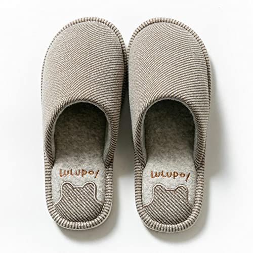 Chaussures en coton pour hommes d'intérieur hiver sans glissement