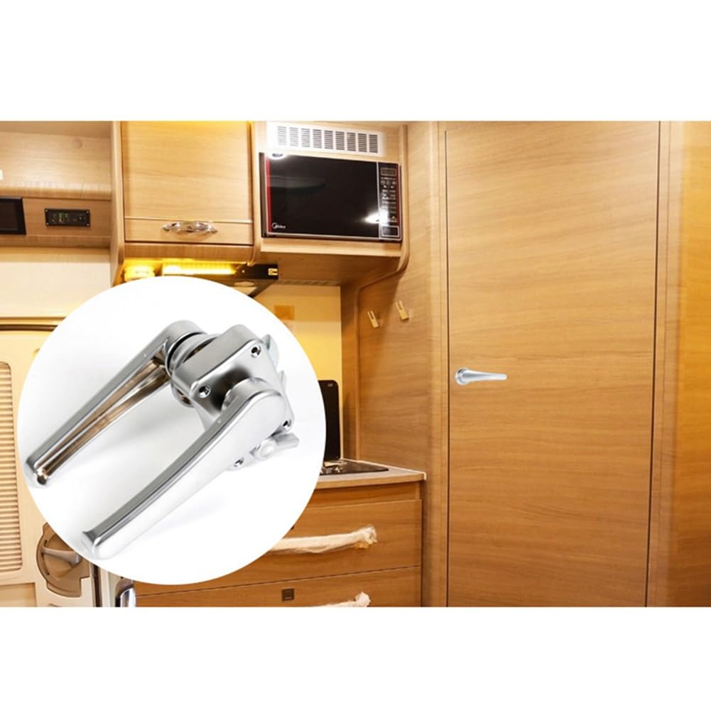 6X Cerradura de Puerta de Inodoro RV Cerradura de Puerta de Baño Cerradura de Manija de Pestillo de de Caravana Accesorios de RV