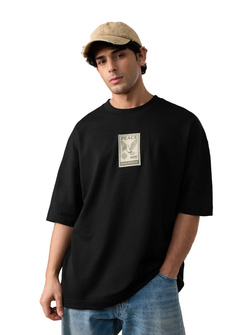 Freedom: Legacy Men and Boys Short Sleeves Round Neck Graphic Printed Heavy Gauge Fabric Cotton Streetwear Cotton Oversized T-Shirt-image-31