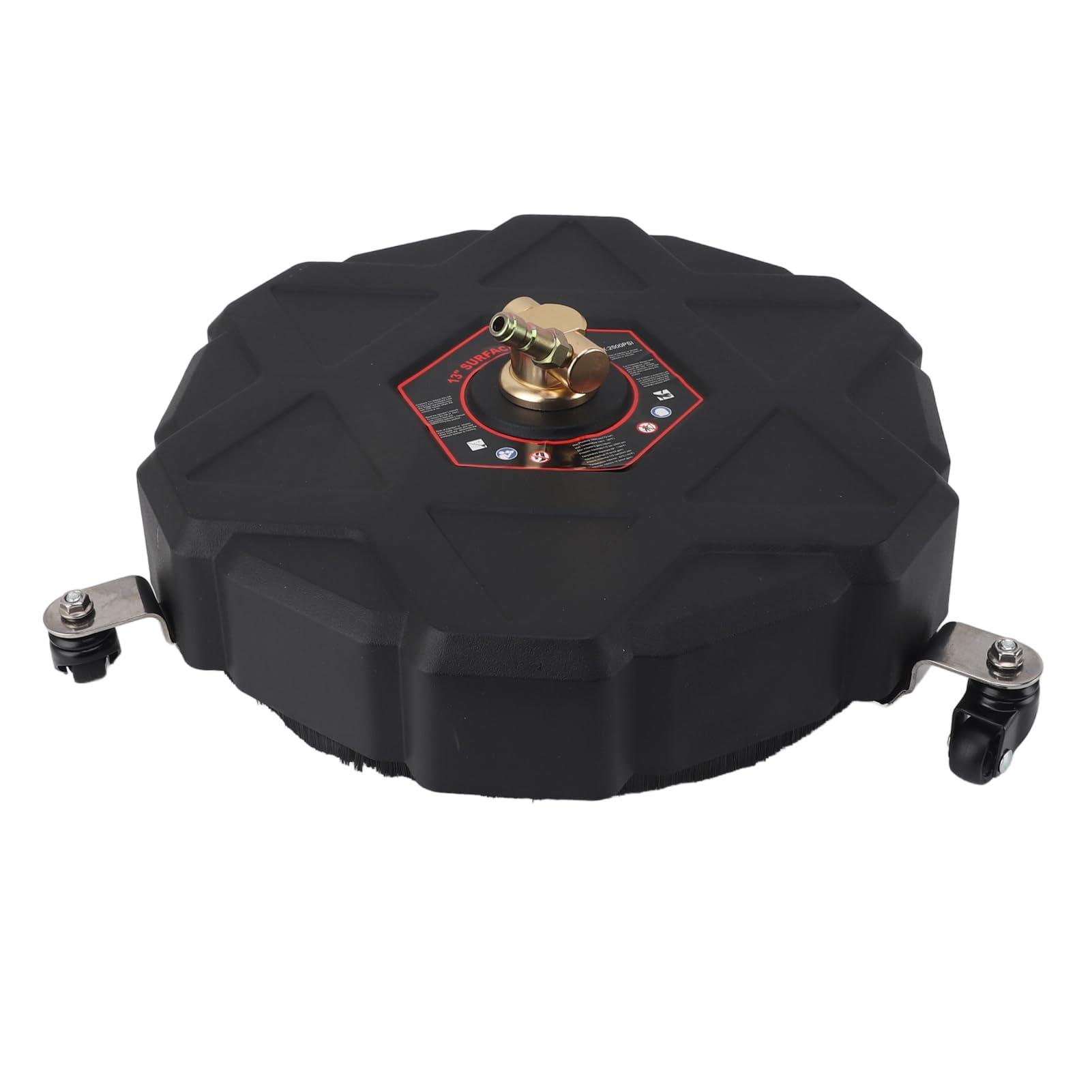 Fafeicy Limpiador de Superficies a Presión de 2500 PSI Lavadora de Superficies a Presión de Acero Inoxidable de 13 Pulgadas con 2 Varillas de Extensión 1 4 Ruedas de Enchufe Rápido para Pavimento de