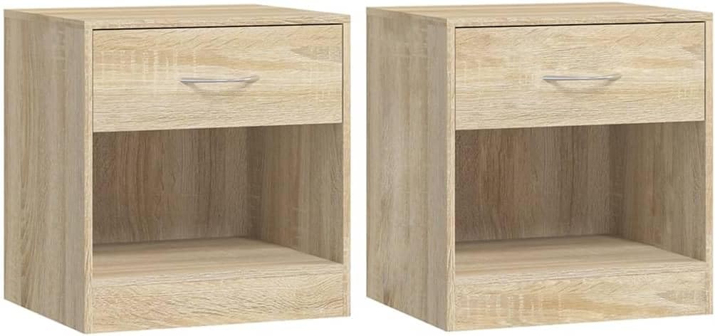 VidaXL Tables De Chevet 2 Pcs Vieux Bois 41x31x80 Cm Bois D'ingénierie, Table D'appoint, Armoire De Lit, Table D'appoint 857247 - Maison