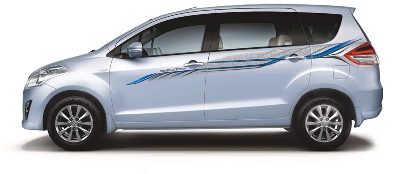 AutoDecals Sticker & Decal for Car (Multicolor, Blue, Silver)