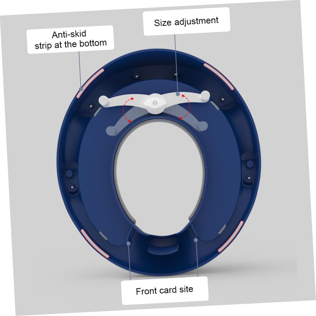 Hohopeti 1pieza Asiento De Entrenamiento Infantil Para Inodoro Potty Seat Antideslizante Para Niño Niña Fácil De Limpiar y Compatible La Mayoría Inodoros Degradado